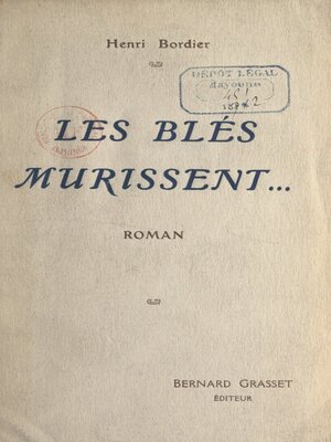 cover image of Les blés mûrissent...